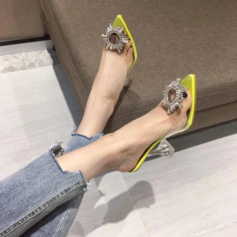 Neon mule heels hot sale