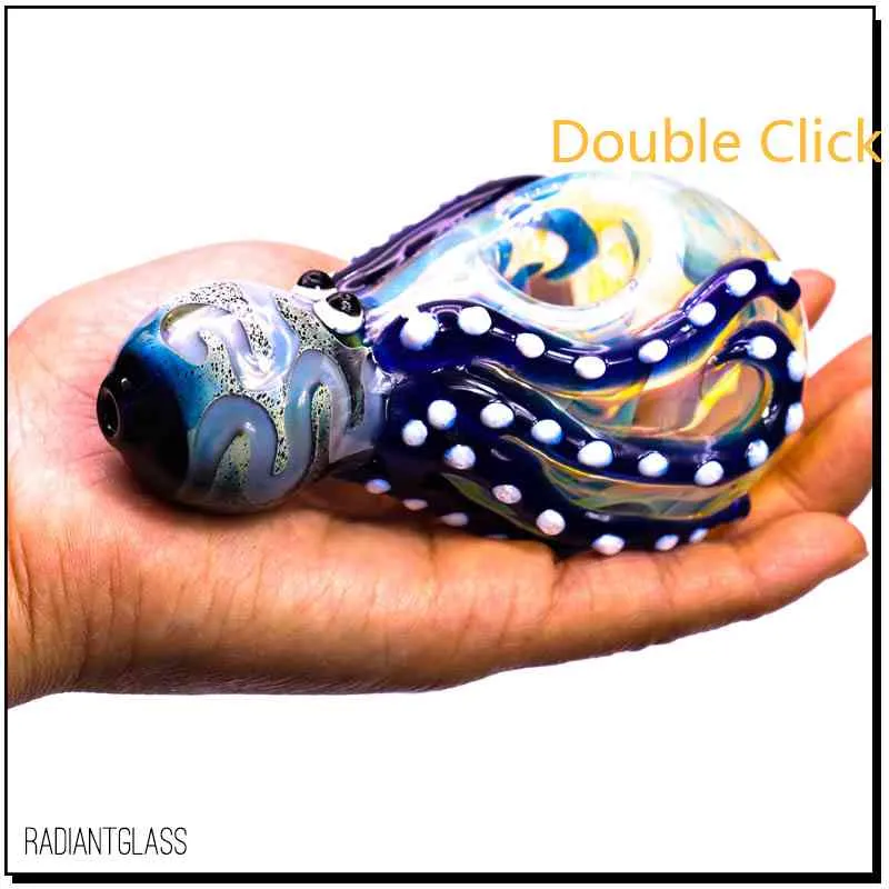 Cute Octopus Grass Pipe Heady Dab Nice Tobacco Pipes for Smoking High Quality Hand to