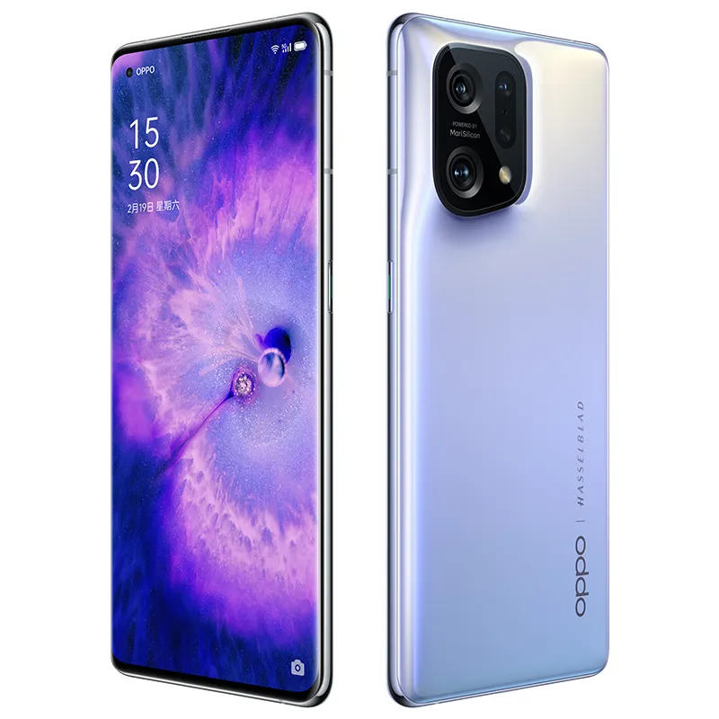 원래 OPPO 찾기 x5 5g 휴대 전화 8GB RAM 128GB 256GB ROM Core Snapdragon 888 50.0mp NFC IP54 안드로이드 6.55 "OLED 전체 화면 지문 ID 얼굴 스마트 휴대 전화