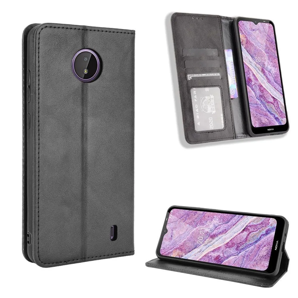 Wallet PU Läderfodral för Nokia C10 C20 G10 G20 X10 x20 Case Magnetisk skyddande bokställskort