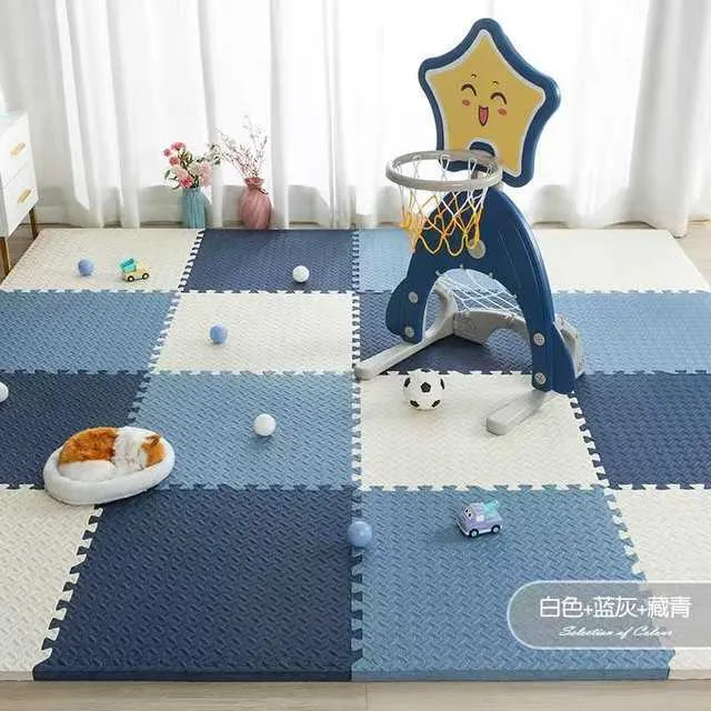 16 sztuk / partia Baby Eva Pianka Play Puzzle Mat Czarno-biały Blokowanie Płytki do ćwiczeń Dywan podłogowy i dywan dla dzieci Pad 30 * 30 * 1 cm 210724