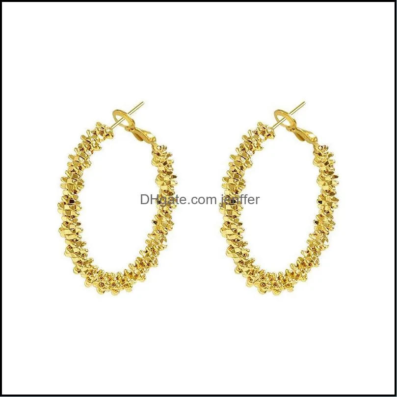 Fashionable Design Earrings Girl High Cold Wind Simple And Generous Wild Temperament Net Red Jewelry Dangle & Chandelier