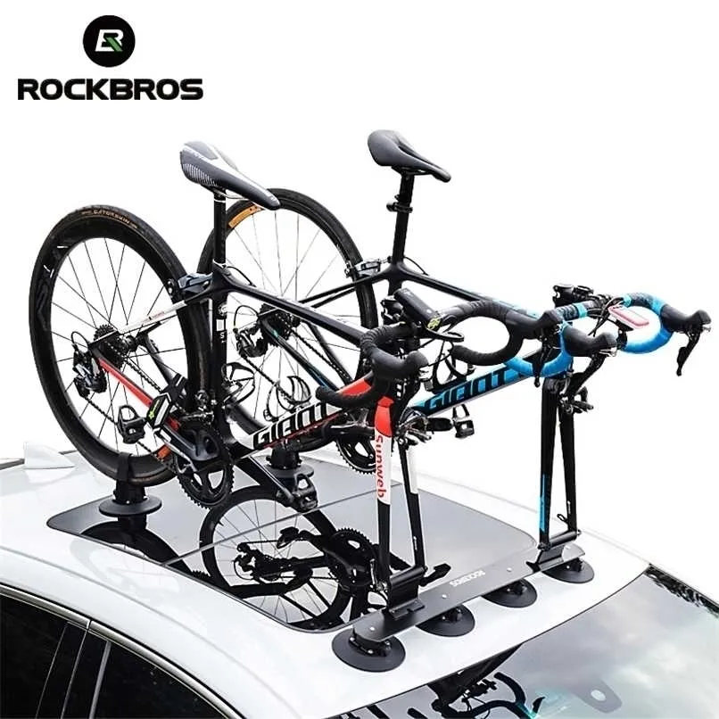 ROCKBROS دراجة دراجة رف شفط سقف أعلى سيارة التثبيت السريع سقف MTB Mountain Road ملحق 220208