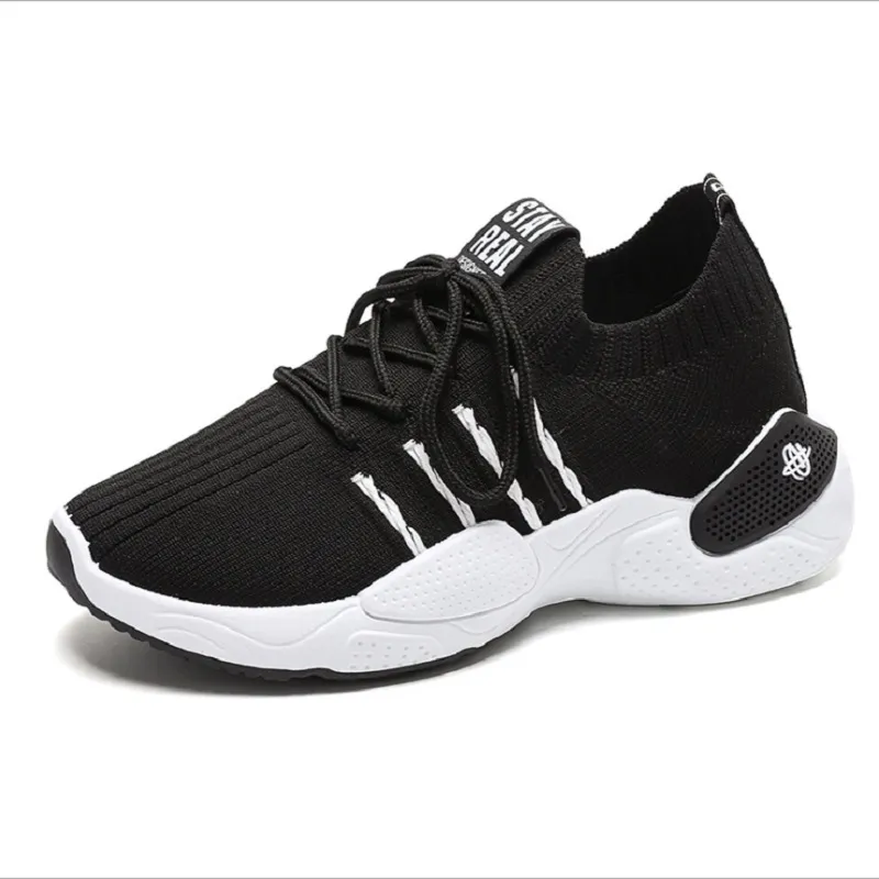 Dames Running Schoenen Wit Zwart Ademend Comfortabele Womens Trainers Canvas Schoenen Sport Sneakers Lopers Maat 35-40 07