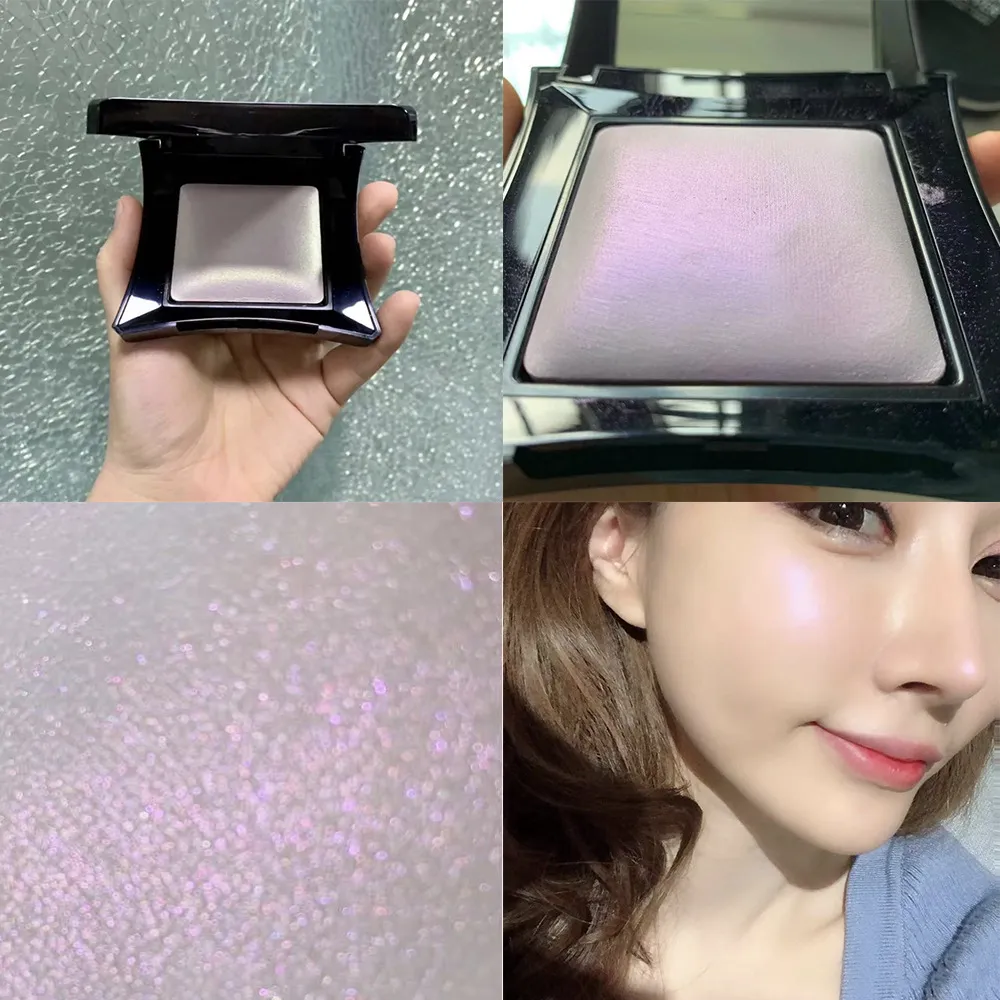 Shimmer Tone Highlighter Face Brighten Glitter Makeup Monochrome Blusher Powder Palette Cosmetic private label dhl