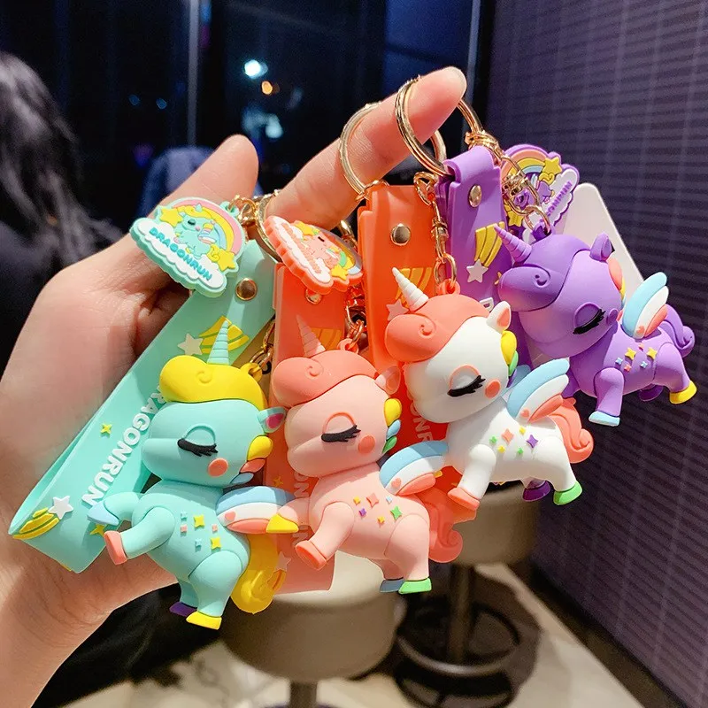 Unicorn sales squishy keychain