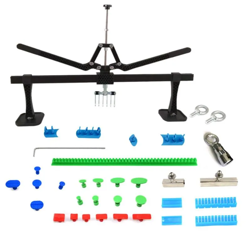 Ensembles d'outils à main professionnels Dent barre de traction Station de soudure en aluminium système de traction goujons Auto outils de réparation de carrosserie Kit d'extracteur