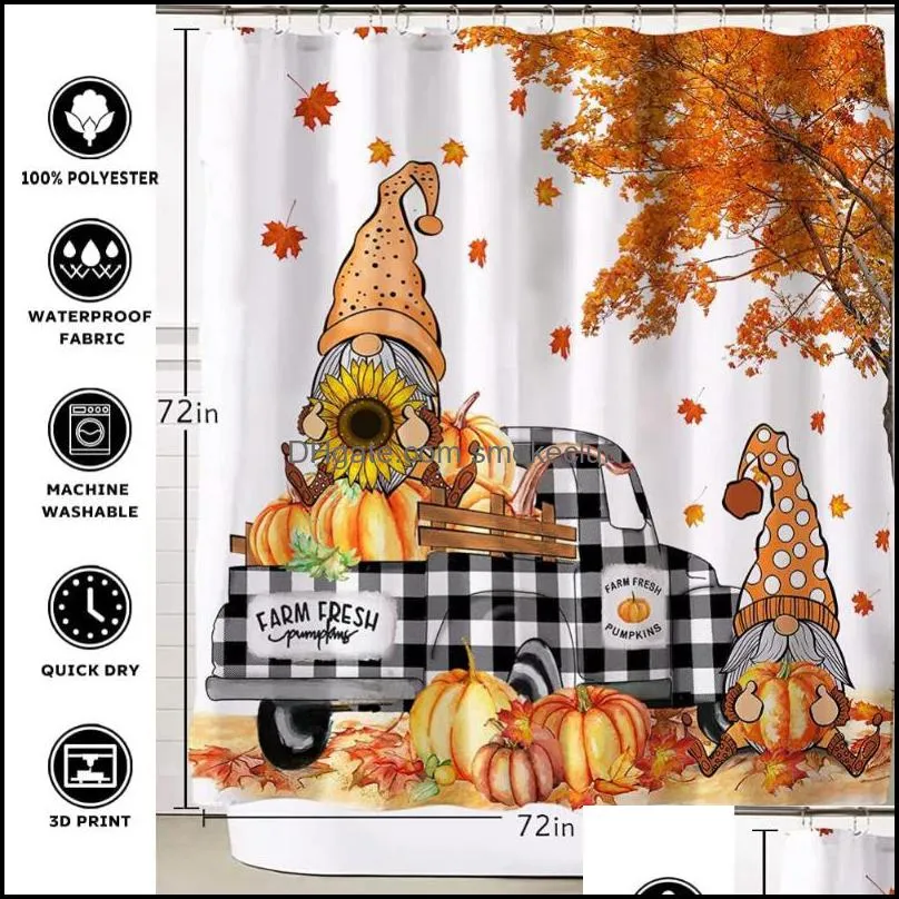 Shower Curtains Curtain Beautiful Waterproof Machine Washable For Bathroom Home Decoration