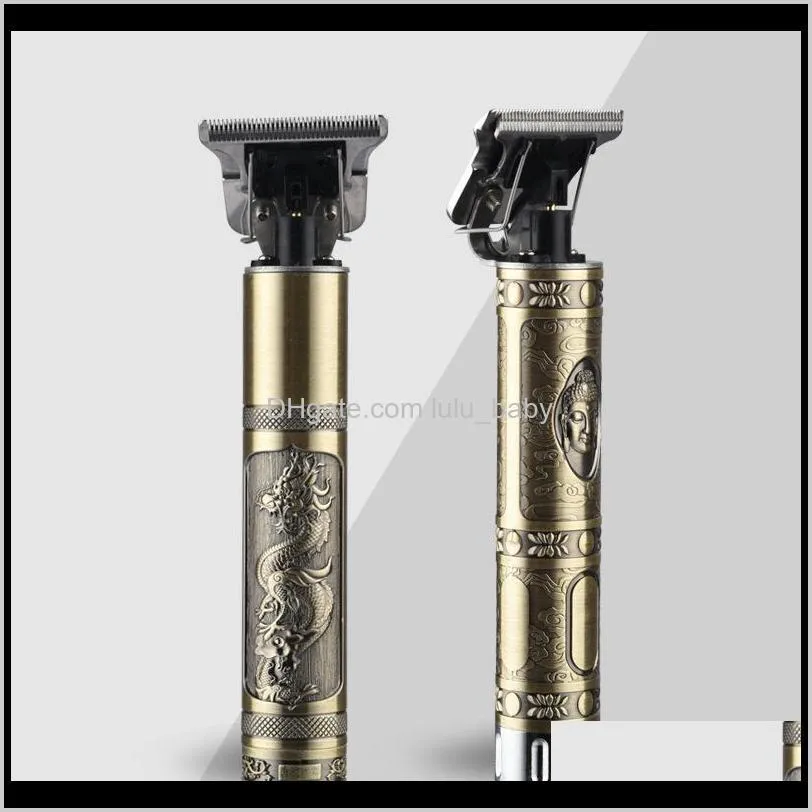 t9 electrical hair clippers duddha head dragon oil head small tube t-shaped men trimmer professional barber razors with 