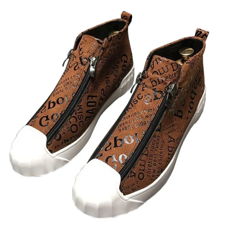 Luxury Handmade Totem Street Mens Sneakers Fashion Party Dress Shoes New Casual Board Shoes for Men A96