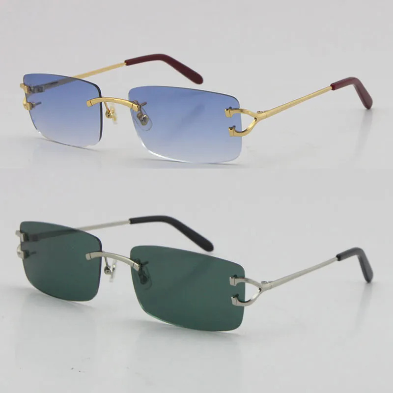 【即日発送】ガラスレンズ リムレスメガネ UVカット　男女兼用　モダンクラシック 即日発送】ガラスレンズ リムレスメガネ UVカット 男女兼用 モダン