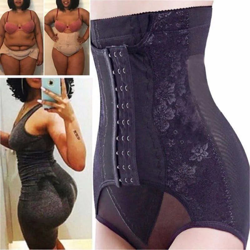 Mulheres Da cintura Treinador Corporal Shaper Butt Lifter Alto Cintura Controle Calcinha Fajão Shapewear Tummy Shaper Shaper Cinturner Cinto Y200710