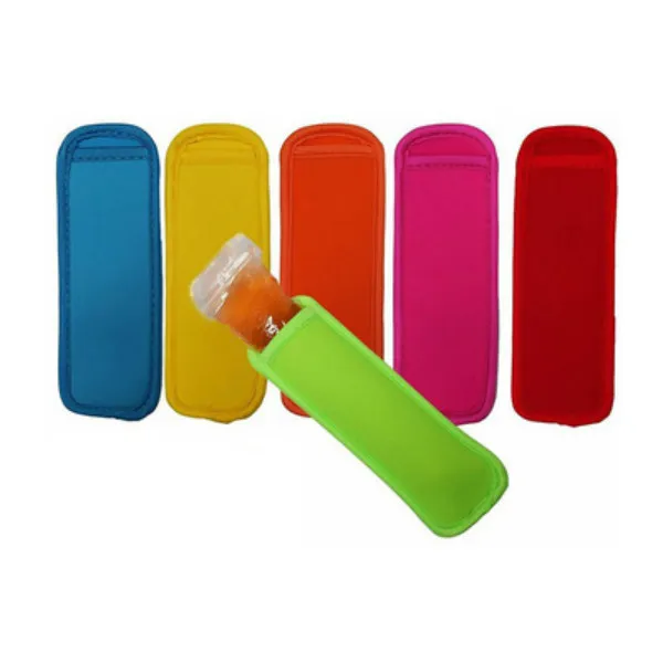 High quality Popsicle Holders Tools Pop Ice Sleeves Freezer Edge Covering Neoprene Waterproof for Kids Summer Kitchen Tool RH5143