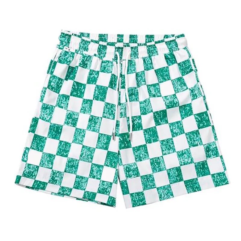 Ontwerp Geruite Heren Shorts Losse Casual Ademende Mode Plaid Patroon Broek Jongens Street Hip Hop Style