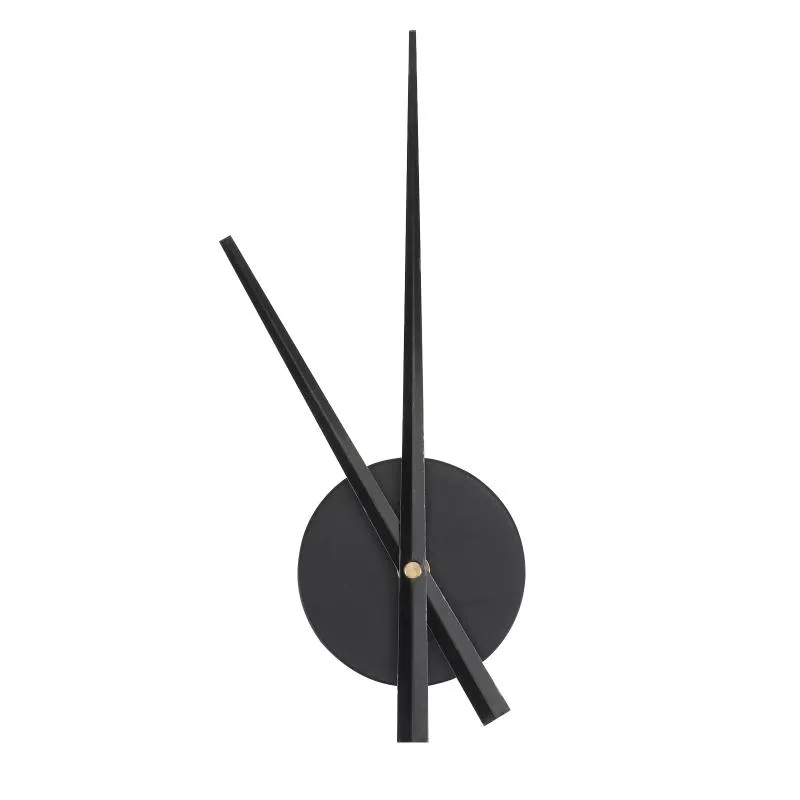 壁時計DIY大きなクロスステッチ時計手針3Dホームアートの装飾機構アクセサリー（黒、なし