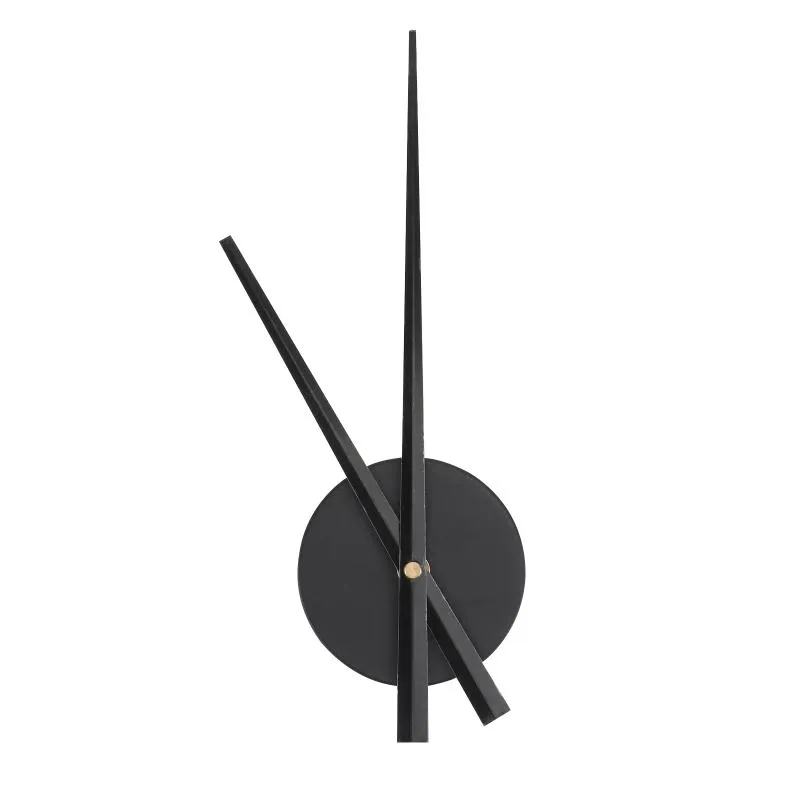 Horloges murales bricolage grande horloge point de croix aiguilles aiguilles 3D maison art décor mécanisme accessoires (noir, sans