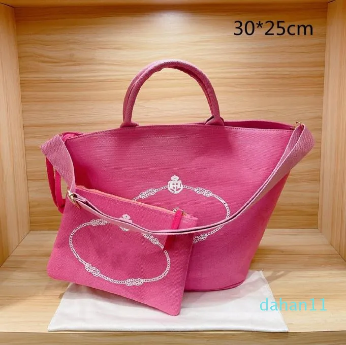 Moda feminina Bolsas de marca Totes Bolsas de compras crossbody de grife Bolsas rosa de tamanho médio Bolsa composta com carteira elegante feminina 2 peças