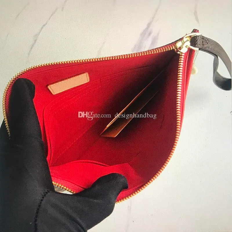 Women luxurys designers Wallet PALLAS Wrists Bag Men Fashion Classic Coated Canvas Wrist Totes Mobile phone Handbags Coin Purse Clutch Bags
