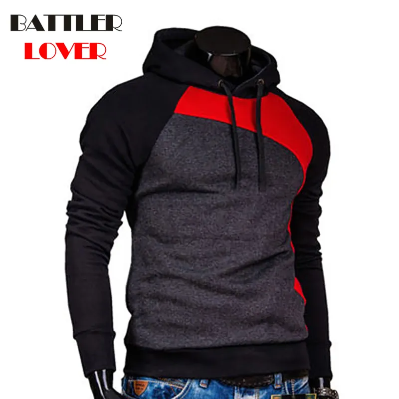 Pullovers Hoodies Men Autumn Thick Hooded Hoodies Mens Patchwork Sweatshirts Hip Hops Males Casual Brand Clothing Hoody Jacket