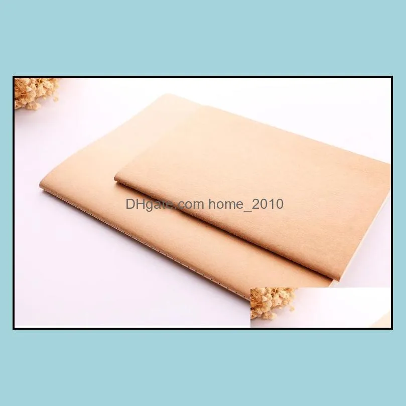 Custom logo Kraft paper notebook A4 A5 B5 Student Exercise book diary notes pocketbook school study supplies