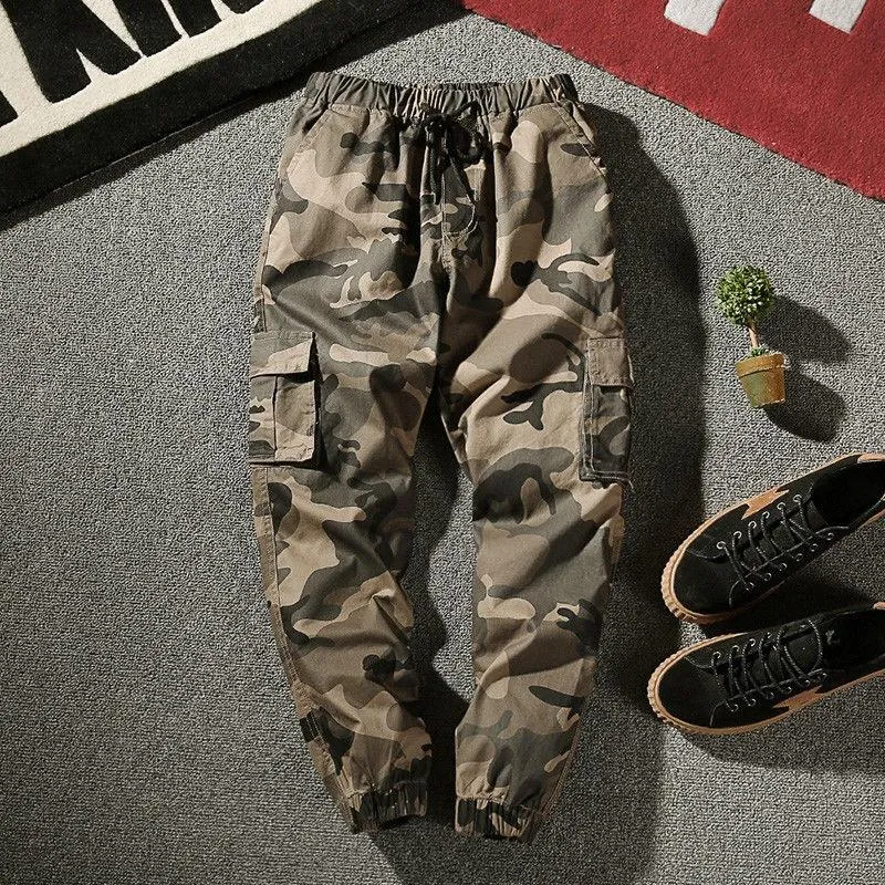 Joggers vrachtbroek mannen harem multi-pocket camouflage man katoen trainingsbroek streetwear casual plus size broek m-7xl