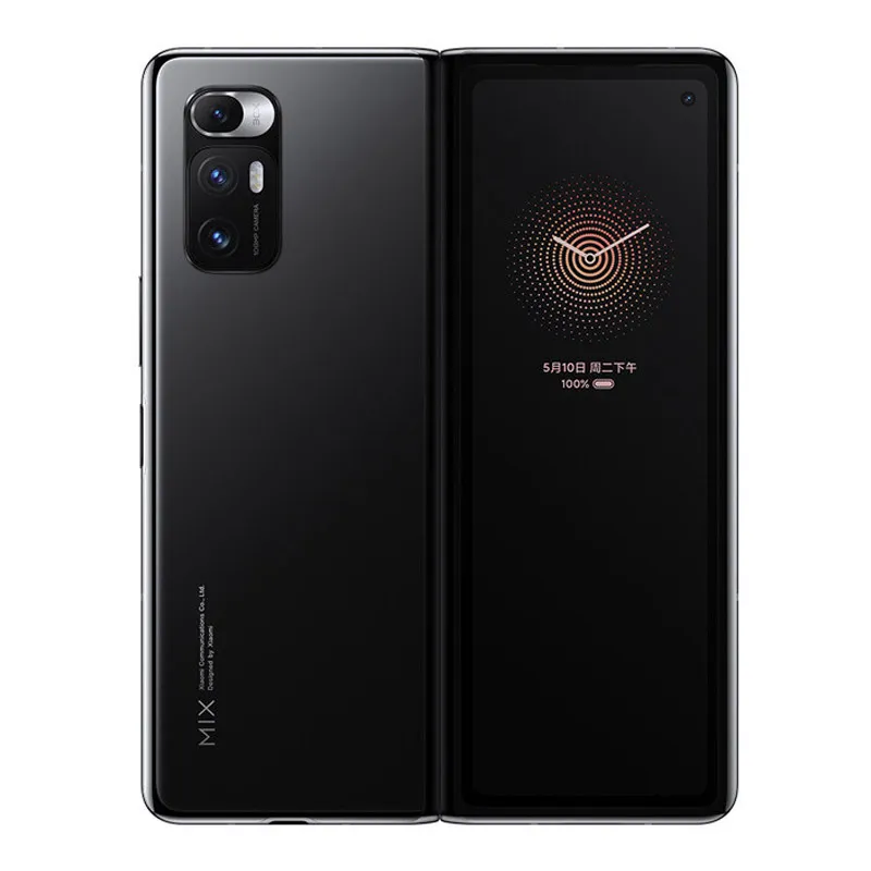 Original Xiaomi Mi Mix Fold 5G Teléfono móvil 12GB RAM 256GB 512GB ROM Snapdragon 888 Android 8.01 "Pantalla completa plegable 100.0MP AI 5020mAh NFC Face ID Teléfono celular inteligente