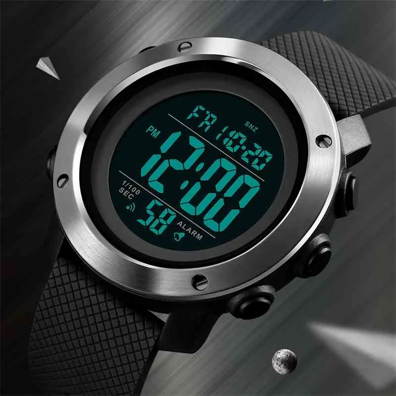SKMEI Top Orologi sportivi di lusso da uomo impermeabili LED orologio digitale moda casual orologi da polso da uomo orologio Relogio Masculino 210329