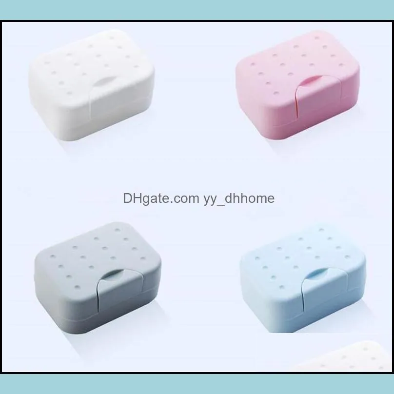 New Home Travel hiking soap box hygienic holder easy to carry soap box bathroom dish shower cover soap organizer