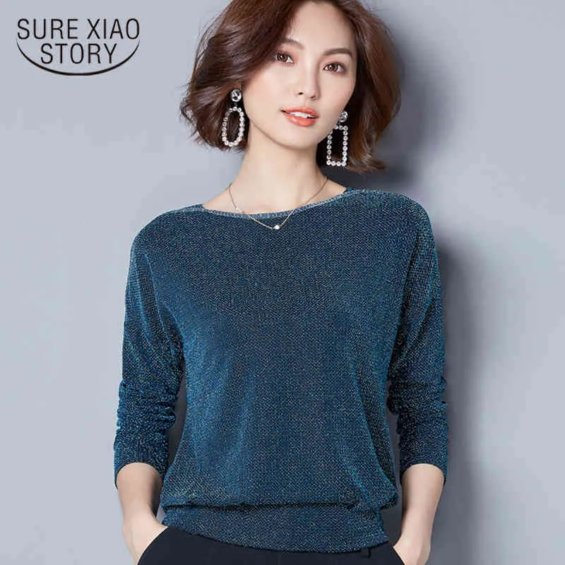 Autumn blouse shirt women tops long sleeve shirts plus size fashion woman blouses s and 83J 60 210506