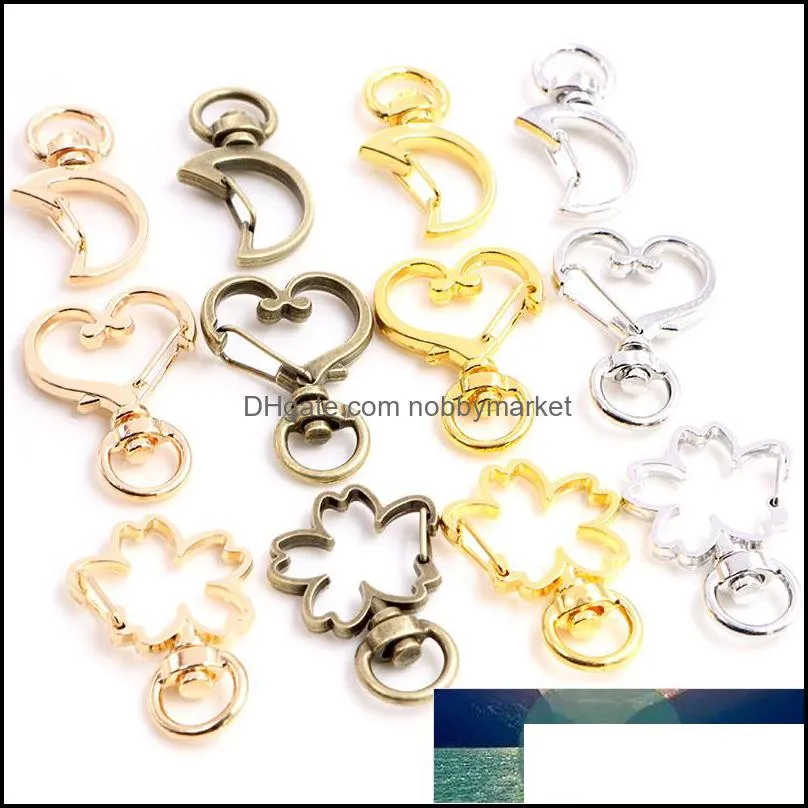 10pcs/lot Snap Hook Trigger Clips Buckles For Keychain Lobster Lobster Clasp Hooks for Necklace Key Ring ClaspDIY Making