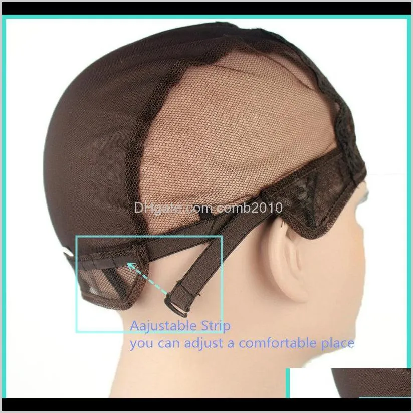 wig cap for making wigs with adjustable strap on the back weaving cap size s/m/l glueless wig caps good quality shipping