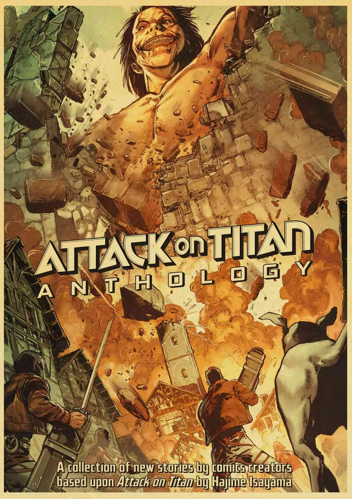 Japonês Clássico Anime Attack On Titan Temporada 4 Cartaz, Impressões De  Papel Kraft, Decoração Do Quarto