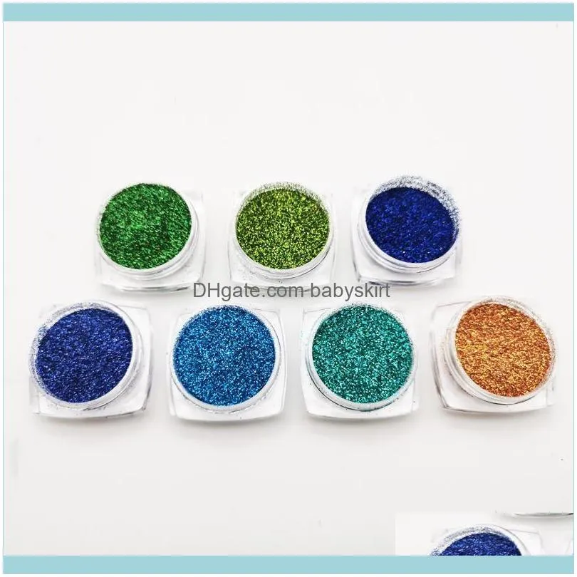 Nail Glitter 21Pcs/Set Holographic Laser Powder Art Accessories Colourful Sparkly Fine Dust Manicure Decorations