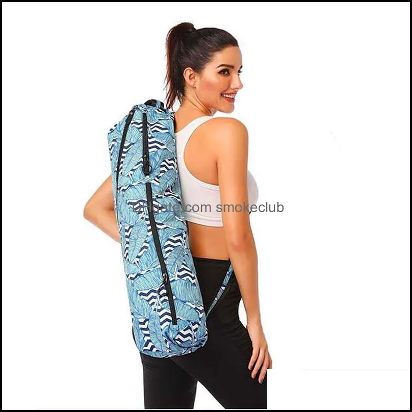 Utomhus Outdoor Bags Yoga Bag Kvinnor Sport Mtifunktion Vattentät Professionell Tryckt Mat Kanvas Drop Leverans 2021 DHJ34