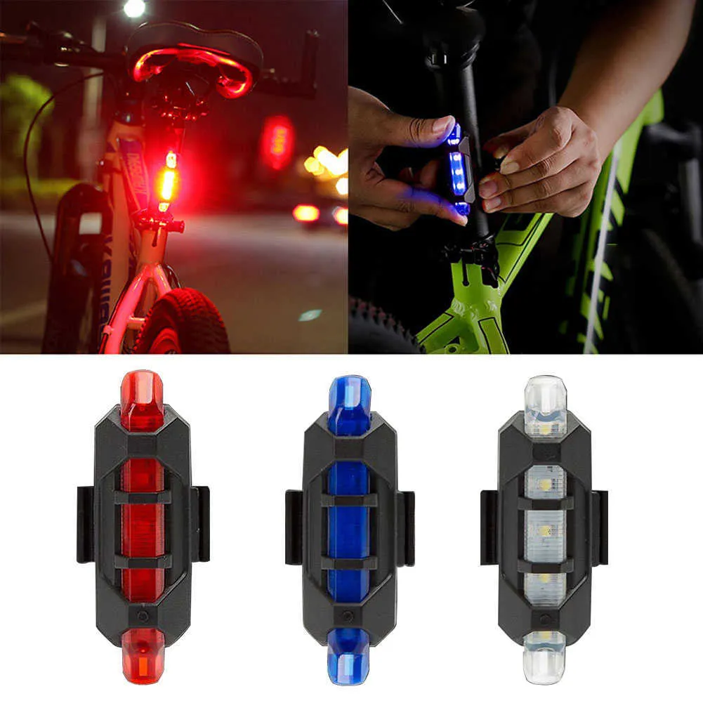 Велосипедный свет Водонепроницаемый задний хвост Света Светодиодный Стиль USB Аккумуляторный или Стиль аккумулятора Велосипедный Портативный Свет