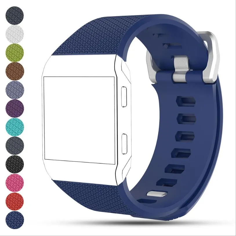 S l multicolor silikonbyte klocka bandband för fitbit joniskt klassiskt smart watchband armband
