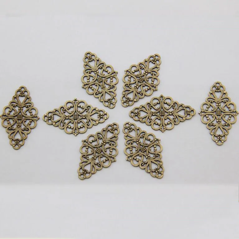 Supply Retro Hollow Diamond DIY Charms Hanger Multi-Purpose Daxd031 Charm Mix Order