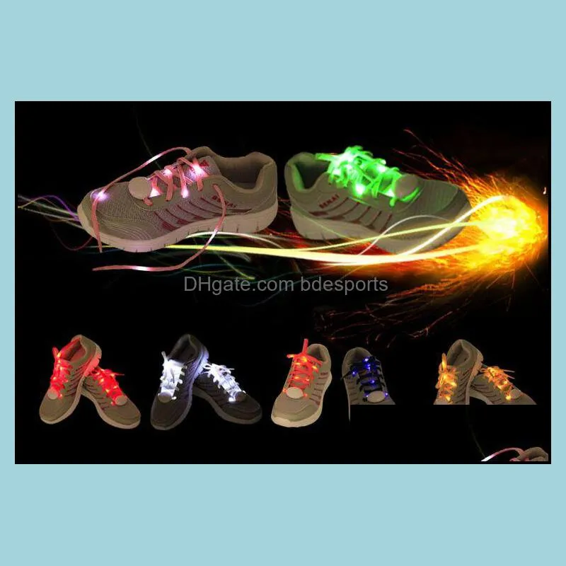 7 Colors LED Shoe Flashing shoelace light up Disco Party Fun Glow Laces Shoes Halloween Christmas gift Free DHL FedEx