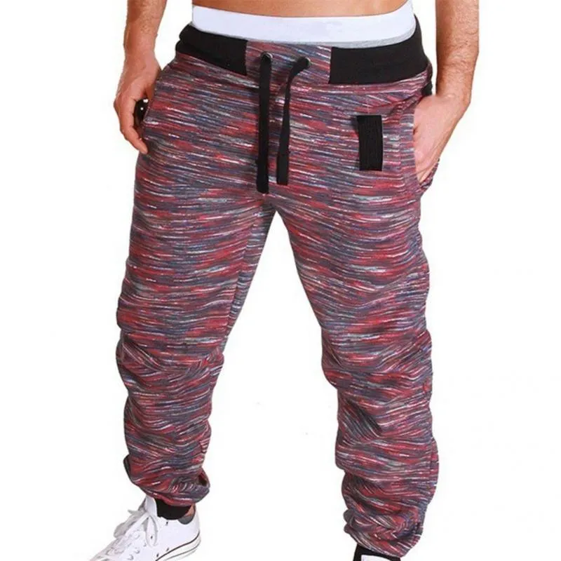 Pantalones de hombre Casual Chic Hombres Camuflaje Pantalones de chándal holgados 5 tamaños Cargo