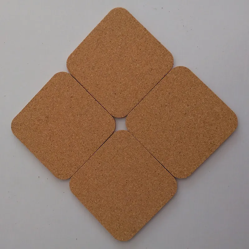 Quadrado Madeira De Café Café Esteira Calor Resistente Cortiça Coaster Tea Bebida Bebida Vinho Anti-Slip Pads Table Decoração Garrafas De Água Copos BLH4759 TQQ