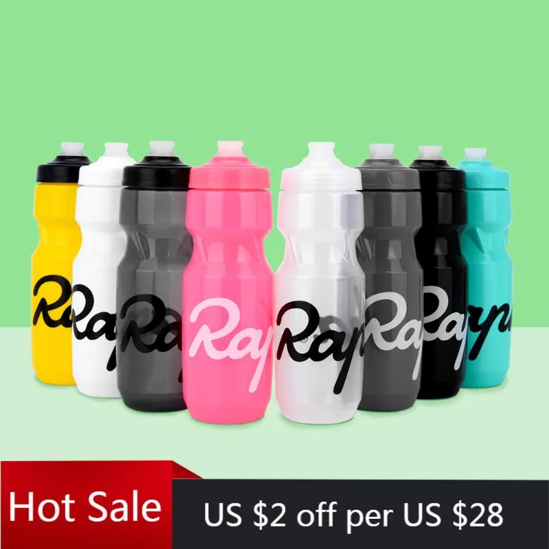 Rapha 610/710ml Bike Bicycle Cycling Water Drink Bottle Squeezable Safety Lockable Mouth PP Sport Kettle For Running Camping Bottles & Cages