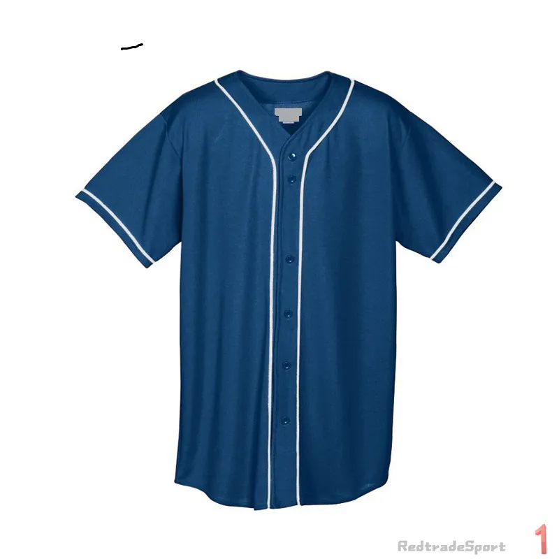 Personnalisez les maillots de baseball Vintage Logo vierge Cousu Nom Numéro Bleu Vert Crème Noir Blanc Rouge Hommes Femmes Enfants Jeunesse S-XXXL 1NRW7