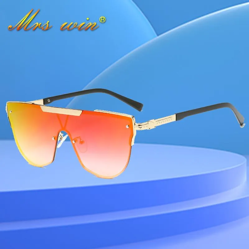 Sonnenbrille-Design verbundene Gläser weibliche klassische Mode Metallrahmen Ozeanbeschichtung Steampunk Aviation