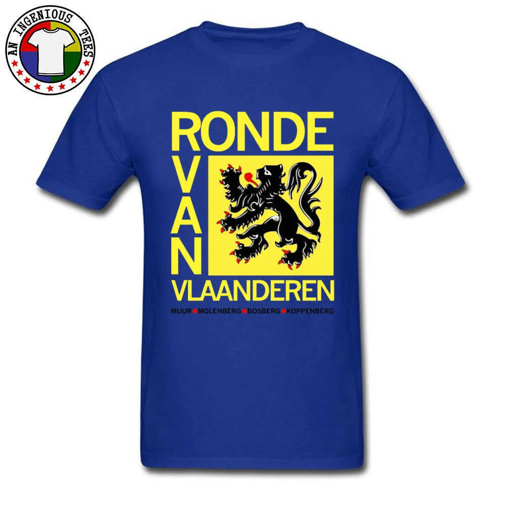 Tour of Flanders 7451 Tops & Tees Prevalent Crew Neck Funny Short Sleeve 100% Cotton Men T Shirt Geek Tops Shirts Tour of Flanders 7451 blue