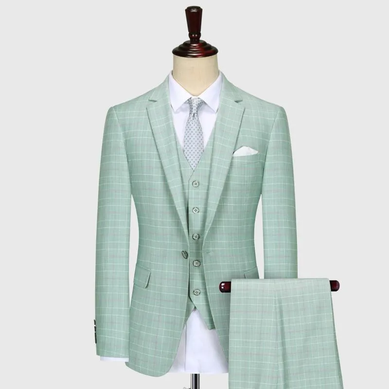 Green check coat pant hotsell