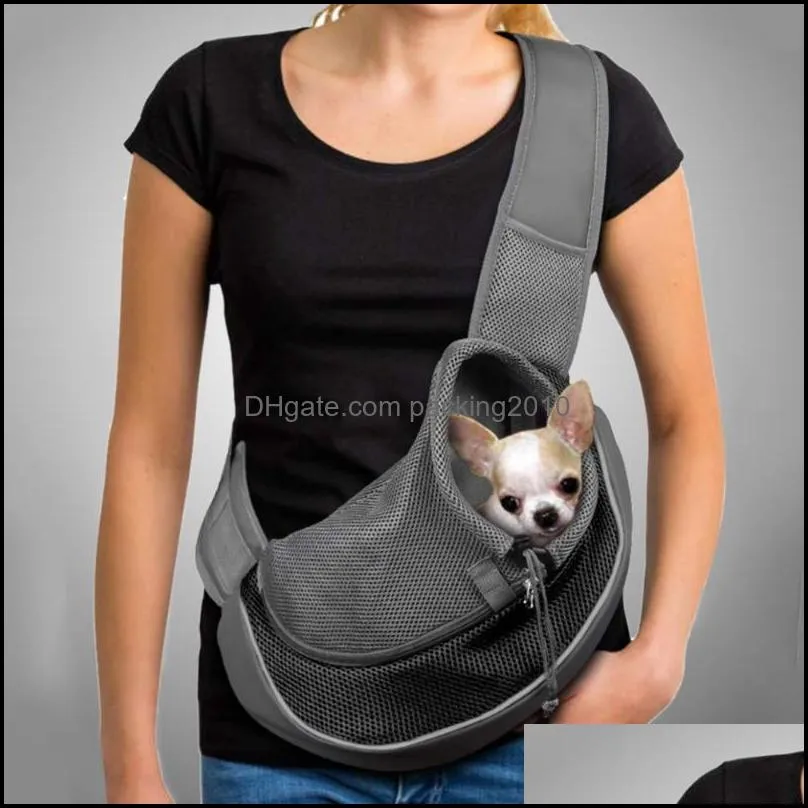 Dog Bags Comfort Pet Puppy Carrier Sling Front Mesh Outdoor Trave Shoulder Teddy dog Crossbody bag Tote Cat Carriers