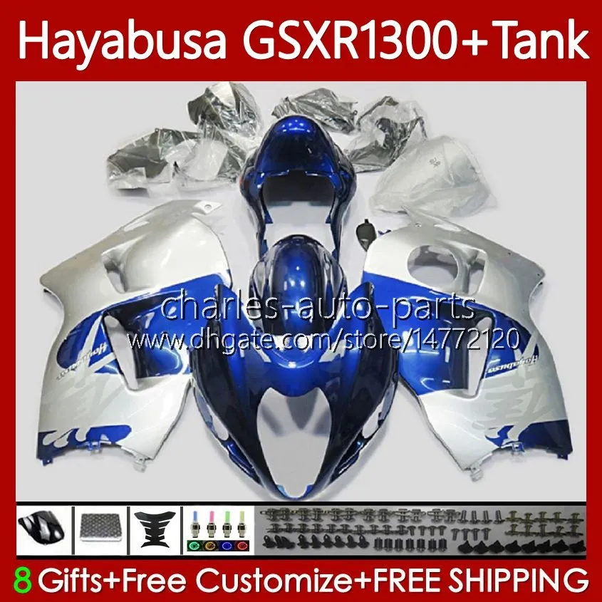Feedings para Suzuki Hayabusa GSXR-1300 GSXR 1300 CC GSXR1300 Blue Silvery 96 97 98 99 00 01 74No.92 GSX-R1300 1300CC 2002 2003 2004 2005 2006 2007 GSX R1300 96-07
