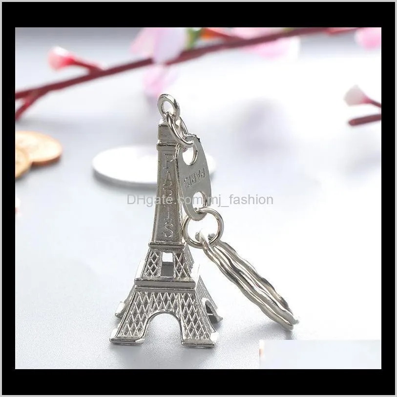 vintage eiffel tower keychain tower pendant keyring retro classic wedding favors party gifts vintage keyring ps2202