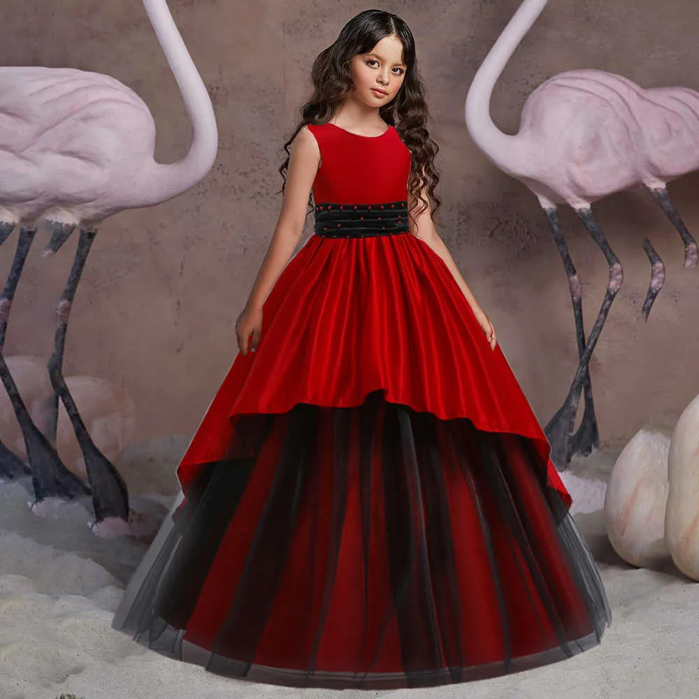 Buy Red Ruffled gown for 11-12 Year Girls Online from Indian Luxury  Designers 2024