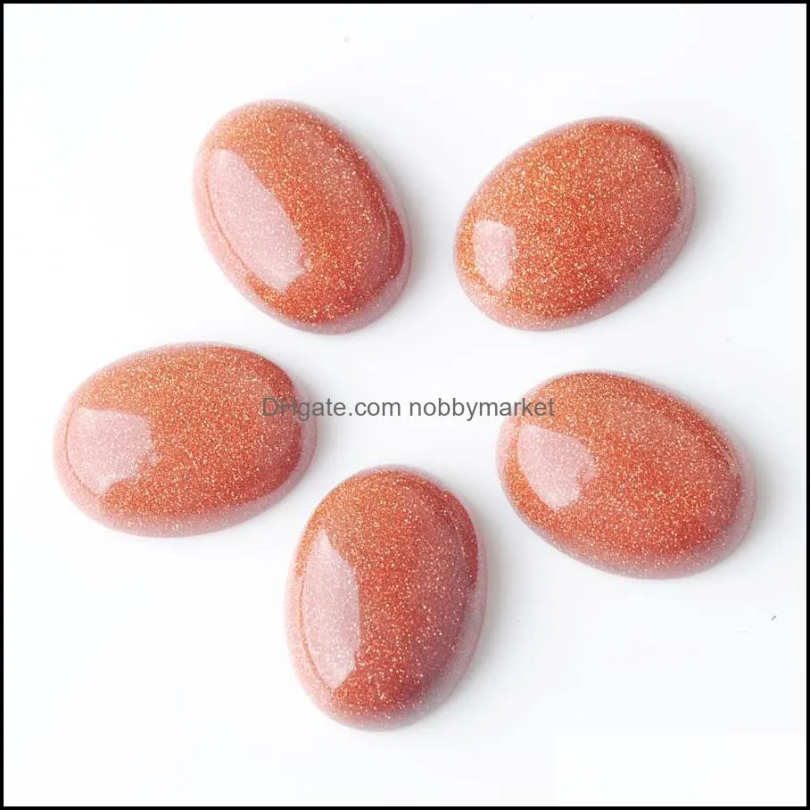 WOJIAER 10Pcs Oval Beads for Jewelry Making Natur Stone Cabochon CAB No Drilled Hole 13x18x6mm Gem Opal Crystal Quartz DBU801